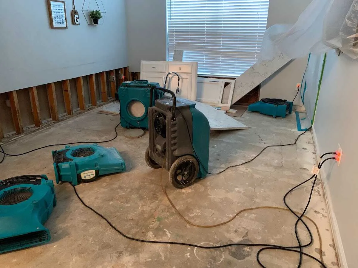 Dehumidifier in flood-cut room for Water Extraction & Removal in Pahokee